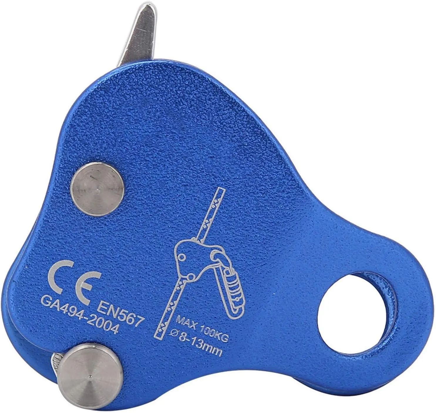 EVTSCAN Climbing Rope Pulley, Aluminium Magnesium Alloy Heavy Duty Single Swivel Rescue Pulley Block Climbing Safety Equipment