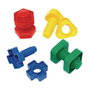 Excellerations Construction Toys, STEM Building Toys, Blocks, 2 inches L x 2 inches Dia x 2-1/2 inches H Builders, Connection Toys, Ages 3 Years and up, Preschool Manipulatives
