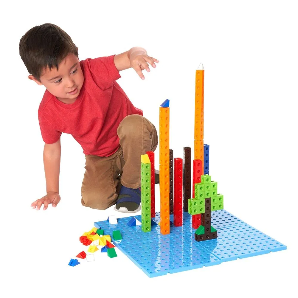 Excellerations Construction Toys, STEM Building Toys, Blocks, 3/4 inch Builders, Connection Toys, Ages 3 Years and up, Preschool Manipulatives