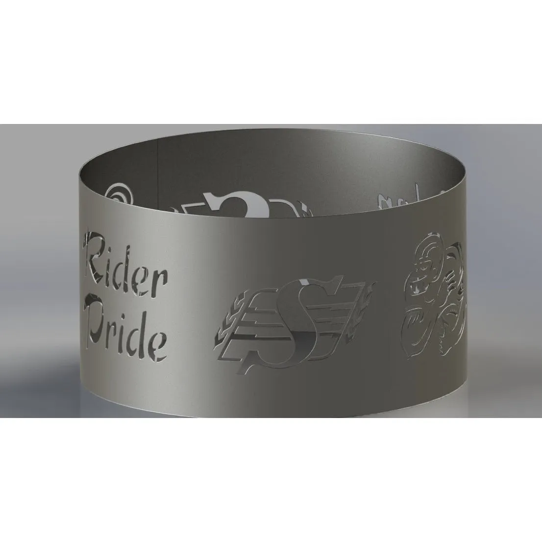 Exclusive Rider Pride Text DXF for CNC | Home Decor Fire Pits