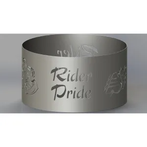 Exclusive Rider Pride Text DXF for CNC | Home Decor Fire Pits