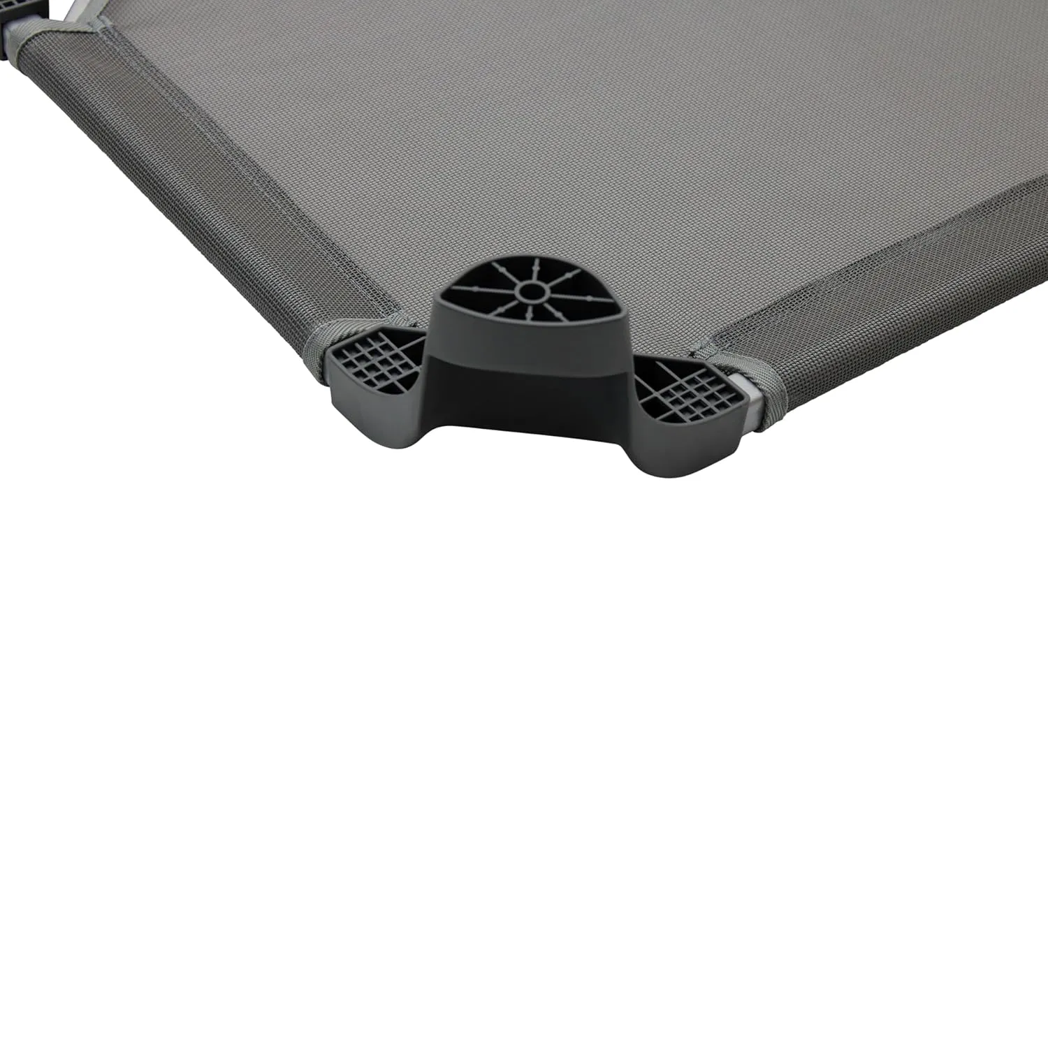Factory Direct Partners Daycare Cot; Fully Assembled Stackable Toddler (40"L) Nap Cot for Rest Time, Children's Nap Time in Preschool, Classroom or Home (1-Piece) - Gray, 14283-GY