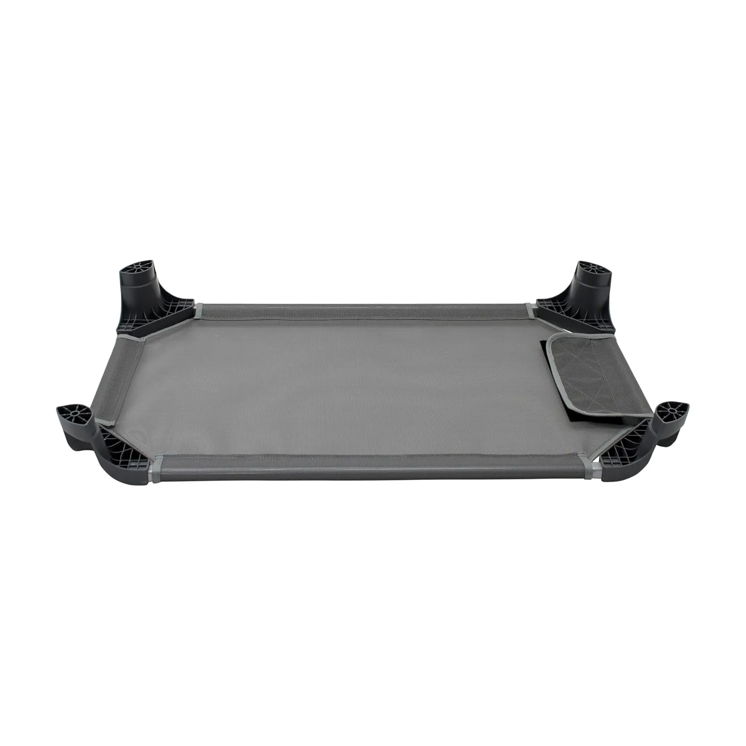 Factory Direct Partners Daycare Cot; Fully Assembled Stackable Toddler (40"L) Nap Cot for Rest Time, Children's Nap Time in Preschool, Classroom or Home (1-Piece) - Gray, 14283-GY