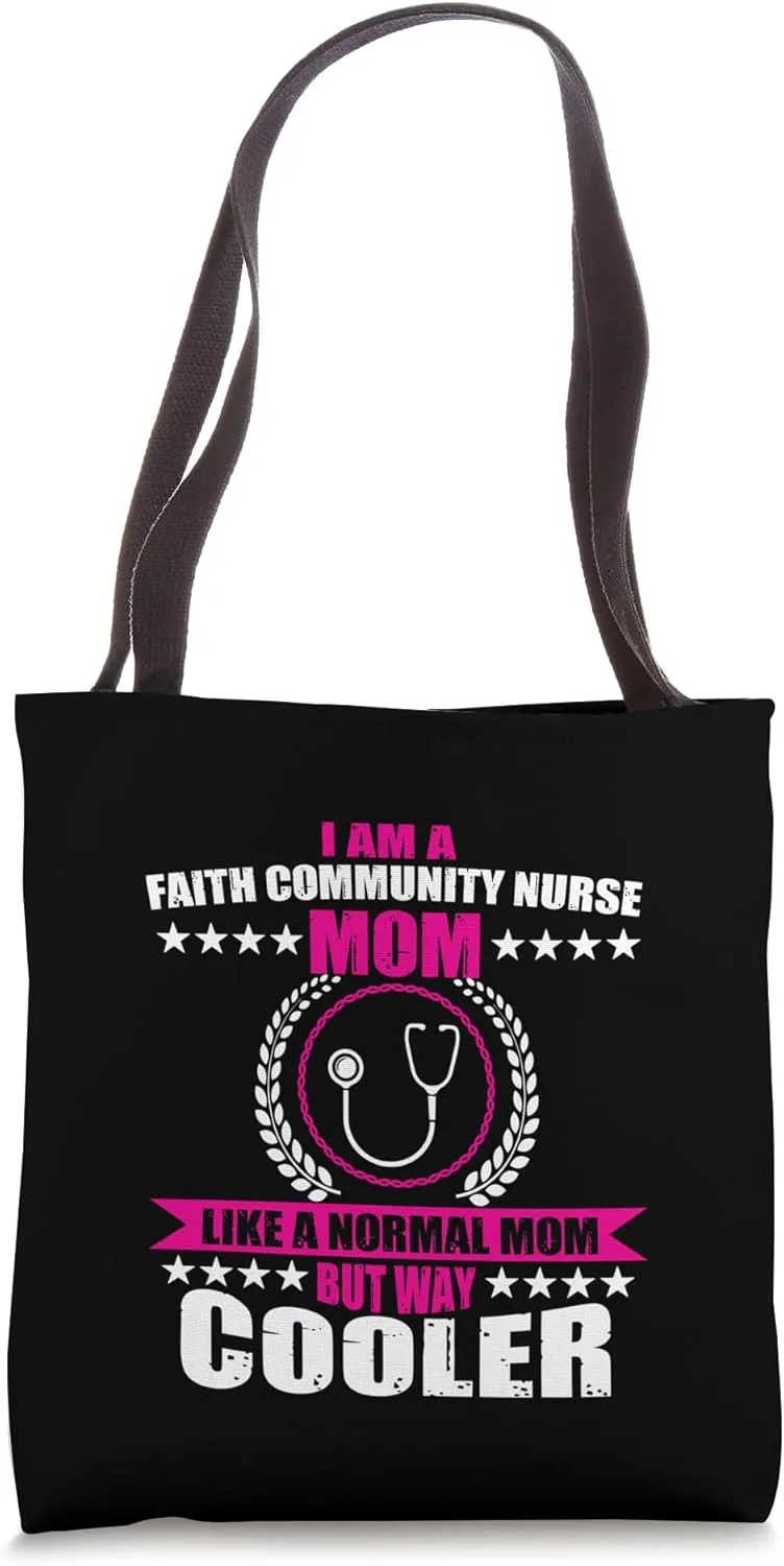 Faith Community Nurse Mom Religious Church Mother's Day Tote Bag