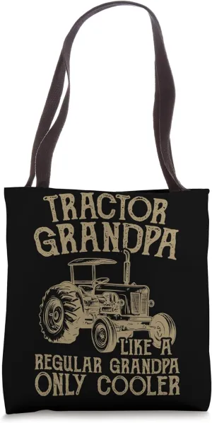 Farmer Tractor Grandpa Like A Regular Grandpa Bur Cooler Tote Bag