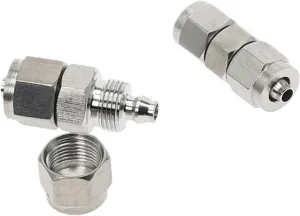 Fast Twist Lock nut 6mm 8mm 10mm 12mm 14mm OD Tube Quick connectors SS304 Stainless Steel Pipe Fittings Connector