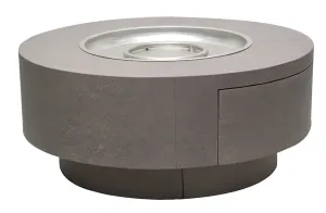 Faux Concrete 42" Round Fire Pit By Patio Renaissance