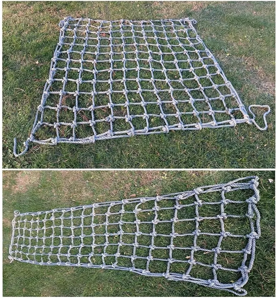 Fence Nets Climbing Netting Automotive Cargo Nets Heavy Duty Rope Cargo Net Anti-Wear Balcony Railing Protection Fence Net Children Outdoor Climbing Net (Size : 2X3m/6.6X9.8ft)