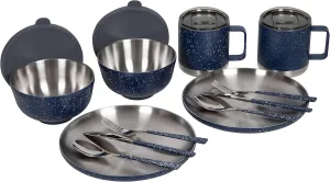 FIFTY/FIFTY 2 Person Retro Camp Set- Navy Speckled