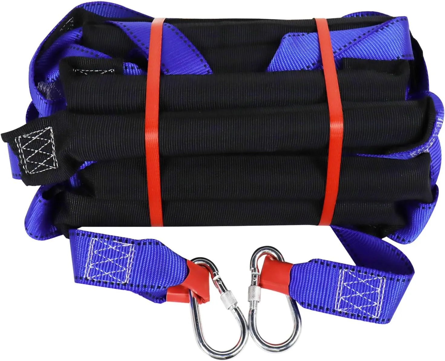 Fire Escape Ladder, 16.5 Feet Portable Safety Rope Ladder with 2 Hooks for 2-3 Story Homes, Multi-use for Kids and Adults
