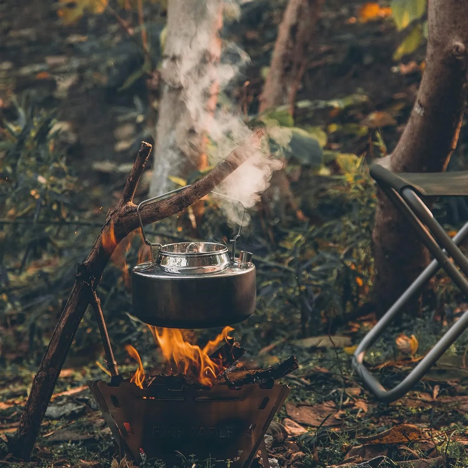 Fire-Maple Antarcti 1.5L Kettle Series | Portable Durable Bushcraft Gear Open Fire Kettle | SUS304 Stainless Steel