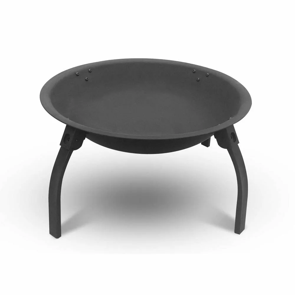 Fire Pit | 2-In-1 Portable Charcoal BBQ Grill | 22" | Black