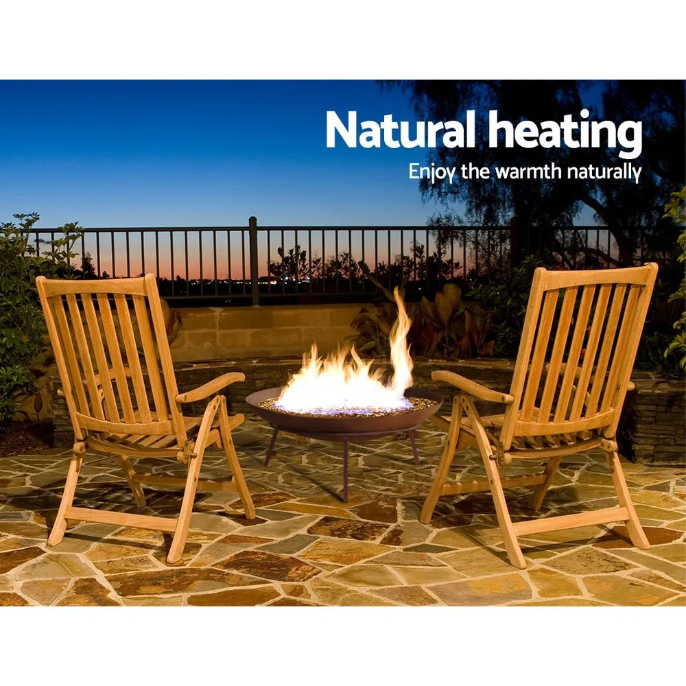 Fire Pit | Steel Fire Bowl on Stand | Grillz Brand | 60cm