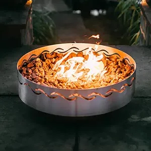 Fire Surfer Artisan Outdoor Stainless Steel Fire Pit