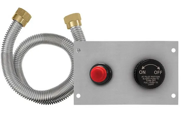 Firegear 39" Round Disc Thermocouple Piloted Safety Ignition Fire Pit w/31" Stainless Steel Burner - Natural Gas - FPB-39DBS31TPSI-N