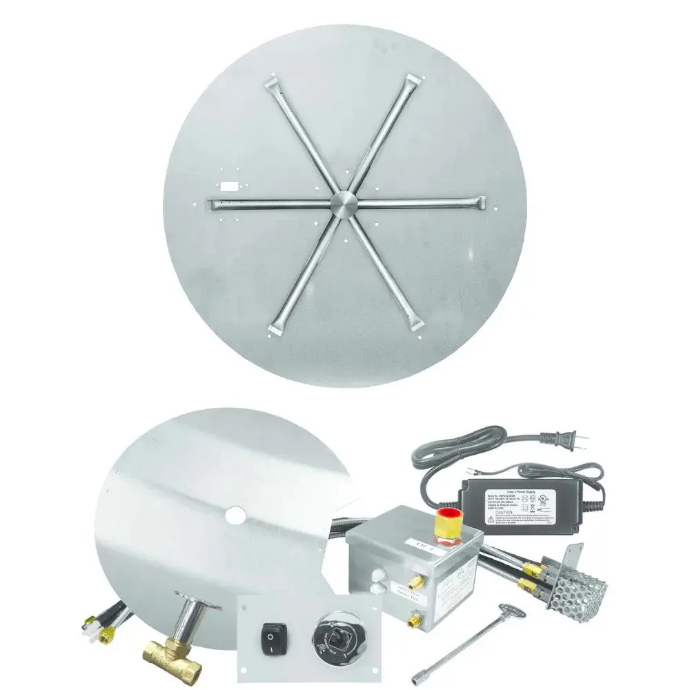 Firegear 44" Flat Disc Liquid Propane AWS Fire Pit - FPB-44DBSAWS-P