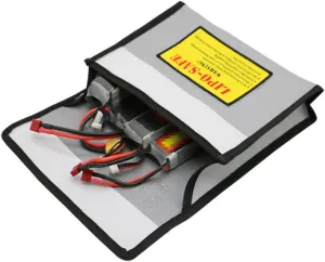 Fireproof Explosion Bag for Battery Storage Organizer Handle 155 * 155 * 50mm