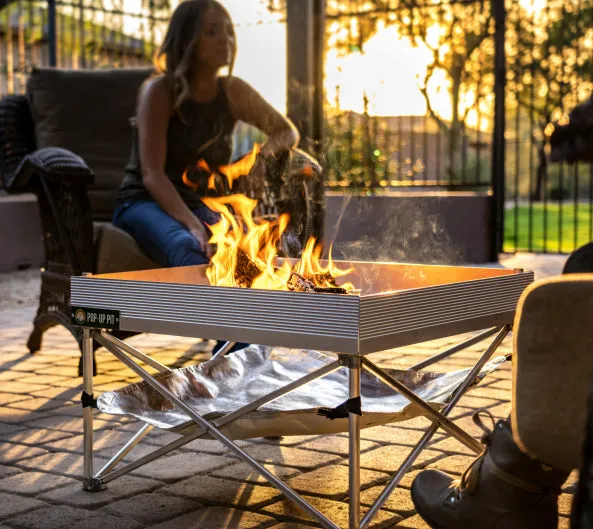 Fireside Outdoor Pop-Up Fire Pit - Go Anywhere Kit