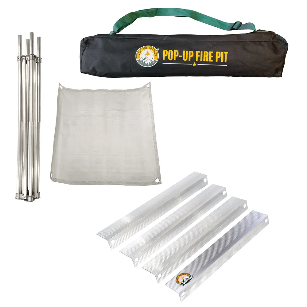 Fireside Outdoor Pop-Up Fire Pit - Go Anywhere Kit