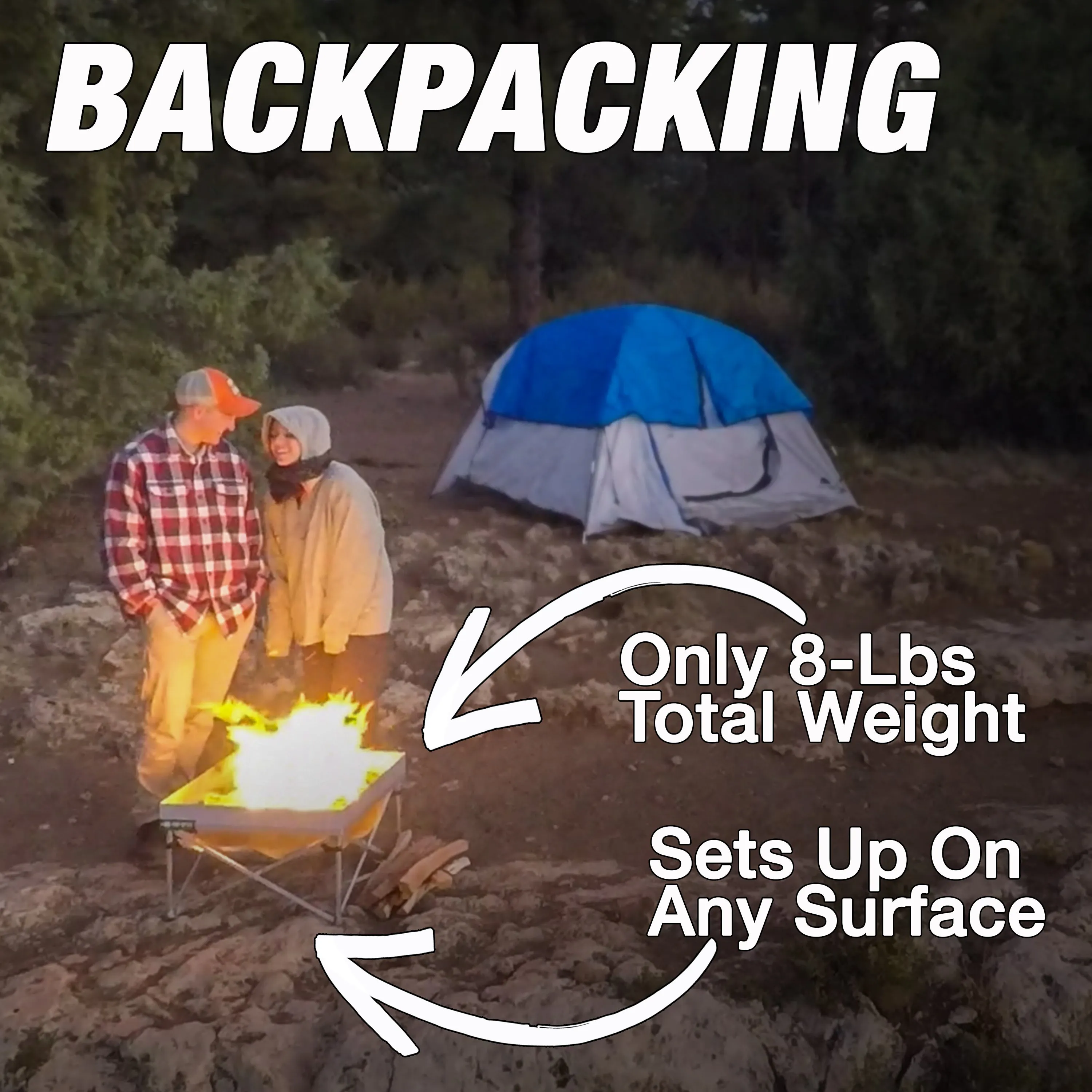 Fireside Outdoor Pop-Up Fire Pit - Go Anywhere Kit