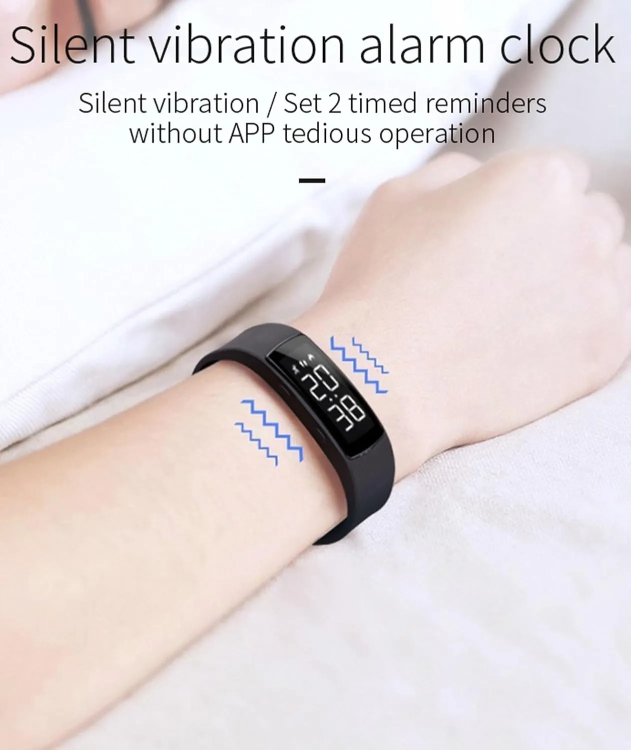 Fitness Tracker for Men Women Digital Fitness Watch with Sleep Monitor Calories Step Counter Sports Smart Watch Waterproof Activity Tracker Band USB Charing Black White Blue Pink