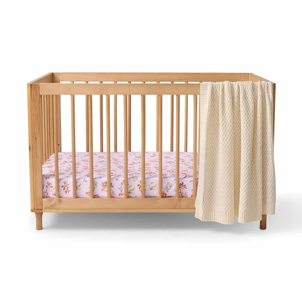 Fitted Cot Sheet Major Mitchell