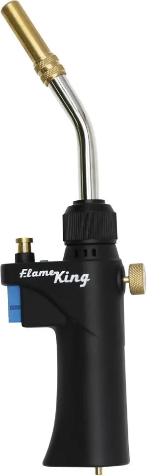 Flame King FK-028CGA High Intensity Propane Torch Head for Soldering, Brazing, Plumbing, Lighting Charcoal/Fire Pits,Compatible with 1LB Cylinders, MAPP, and MAP-PRO