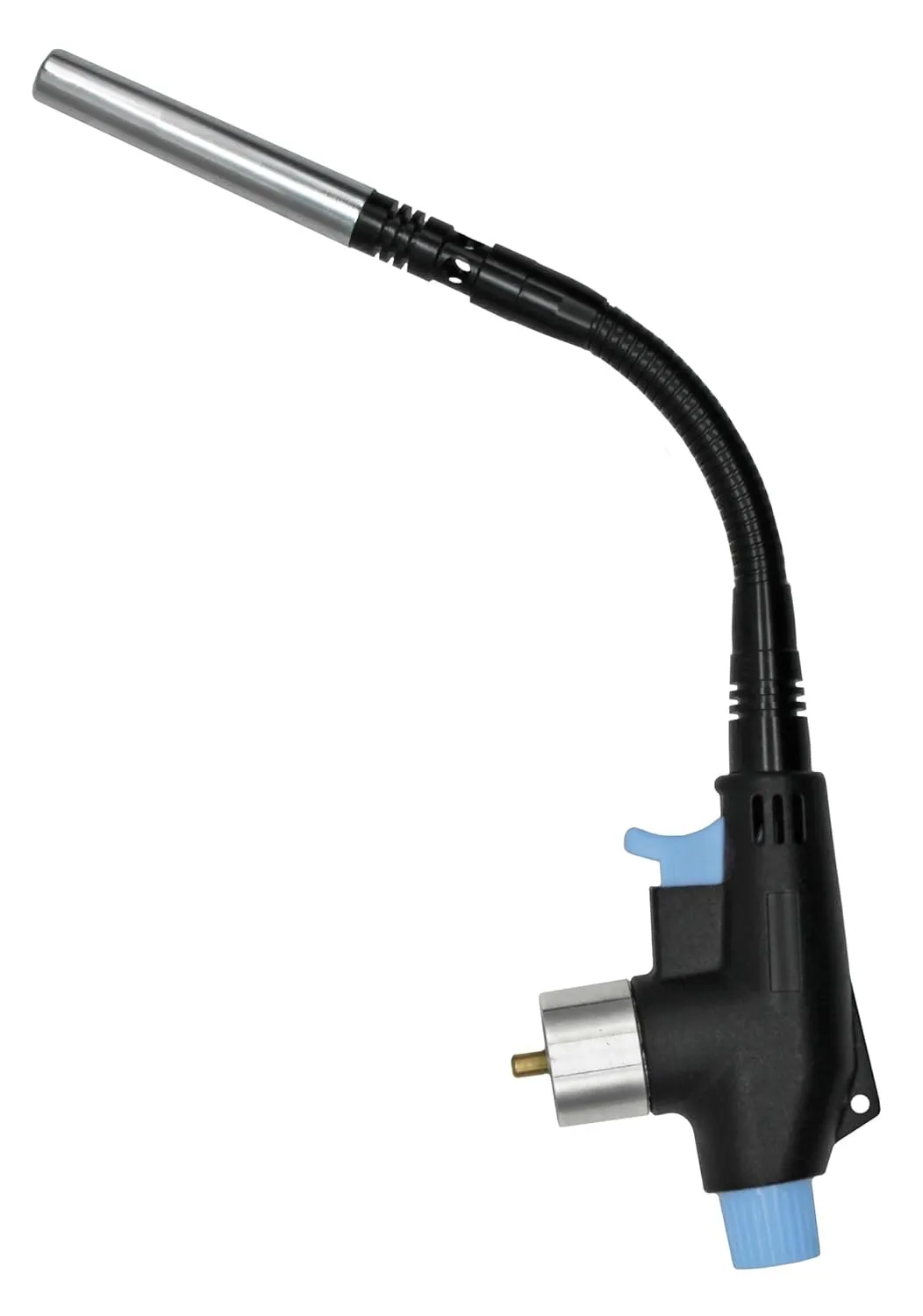 Flame King High Intensity Propane Torch Head with Bendable & Flexible Neck for Soldering, Brazing, Plumbing, Lighting Charcoal/Fire Pits, Compatible with Small Cylinders, MAPP, and MAP-PRO