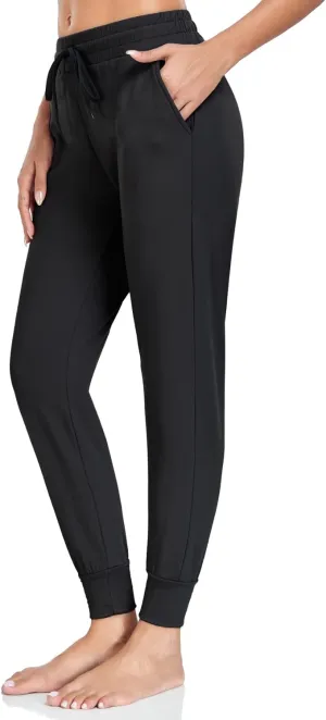 Fleece Lined Sweatpants for Women-Women's Thermal Joggers with Pockets Yoga Workout Casual Running Lounge Pants Winter