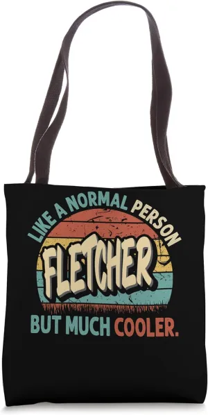 FLETCHER Like A Normal Person But Much Cooler Vintage Tote Bag