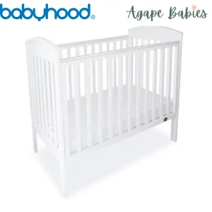 [FOC Assembly] Babyhood Classic Curve Cot  4 In 1 (White) (1 yr warranty)