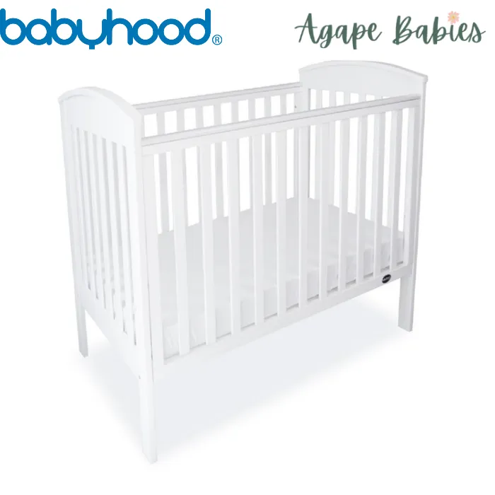 [FOC Assembly] Babyhood Classic Curve Cot  4 In 1 (White) (1 yr warranty)