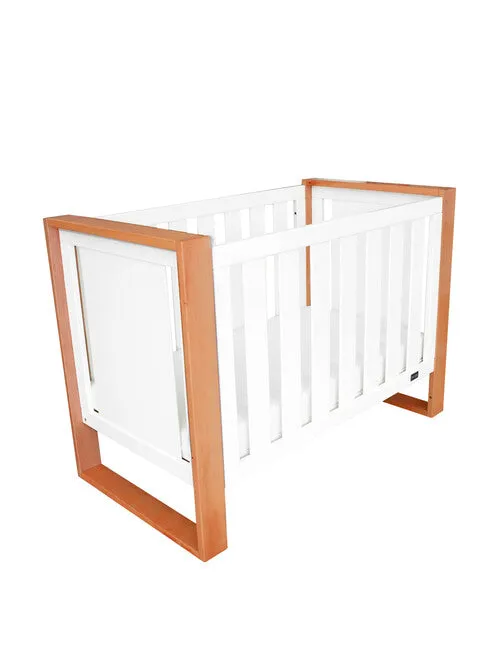 [FOC Assembly] Babyhood Malika Cot - (Natural/White) (1 yr warranty)