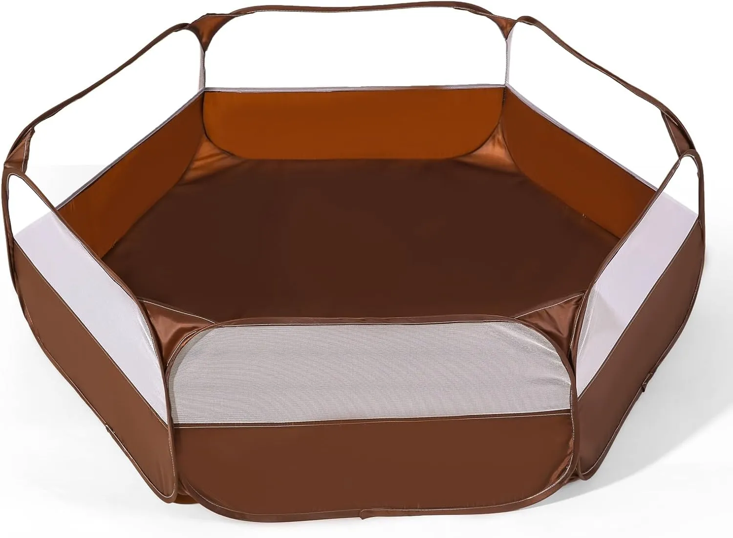 Foldable Ball Pit for Toddlers, Large Pop Up Ball Pits Kids Play Tent Crawl Playpen Ball Pool Playhouse Playpen with Storage Bag, for Boys Girls Dogs Cats Ferrets Indoor Outdoor, Coffee