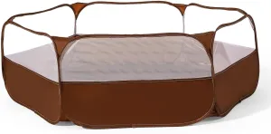 Foldable Ball Pit for Toddlers, Large Pop Up Ball Pits Kids Play Tent Crawl Playpen Ball Pool Playhouse Playpen with Storage Bag, for Boys Girls Dogs Cats Ferrets Indoor Outdoor, Coffee