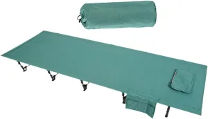 Foldable Camping Cot Sleeping Cot Sturdy with Carry Bag Single Outdoor Bed Camp Bed for Hiking Home Backpacking Adults Travel, Green