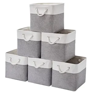 Foldable Fabric Storage Bin – Set of 6
