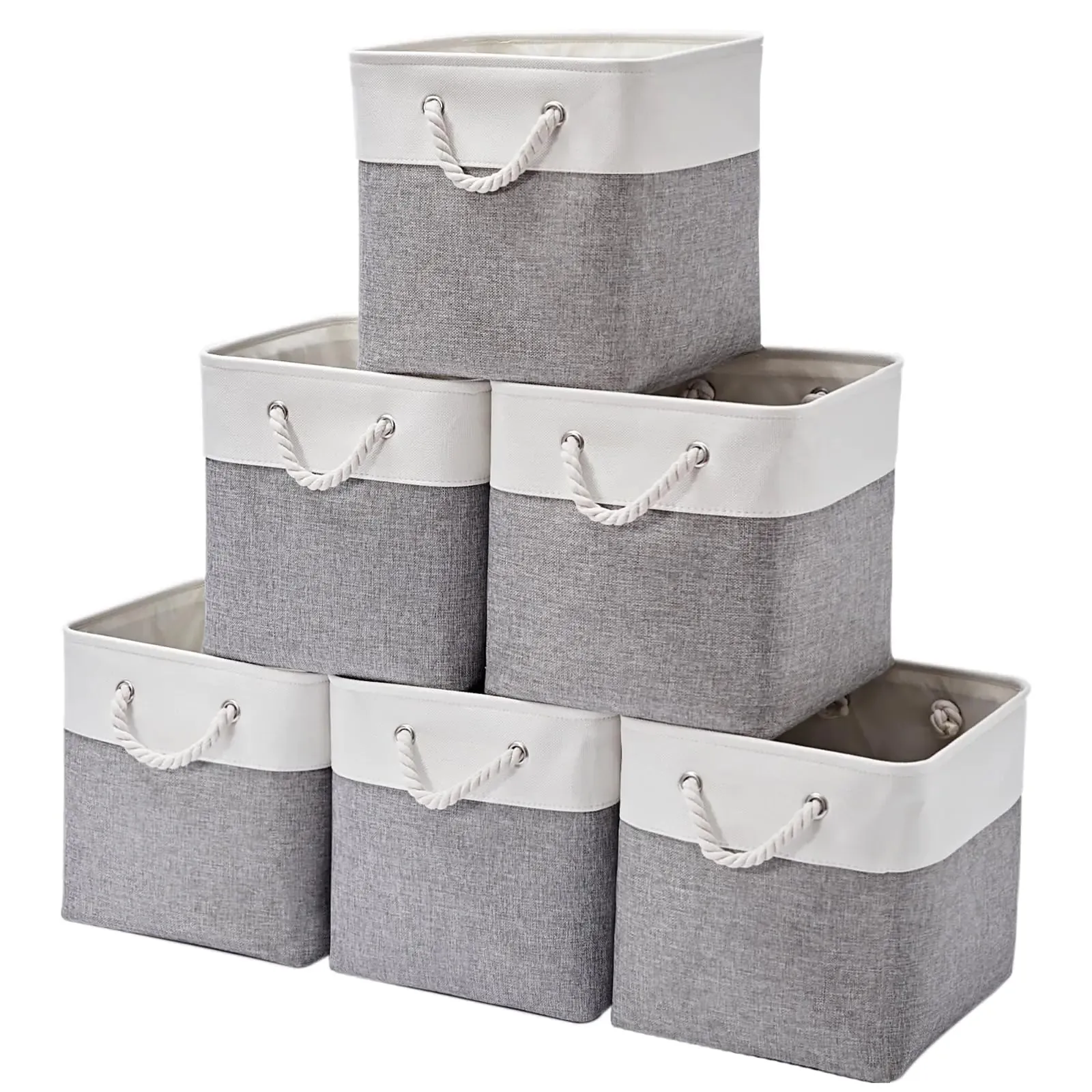 Foldable Fabric Storage Bin – Set of 6
