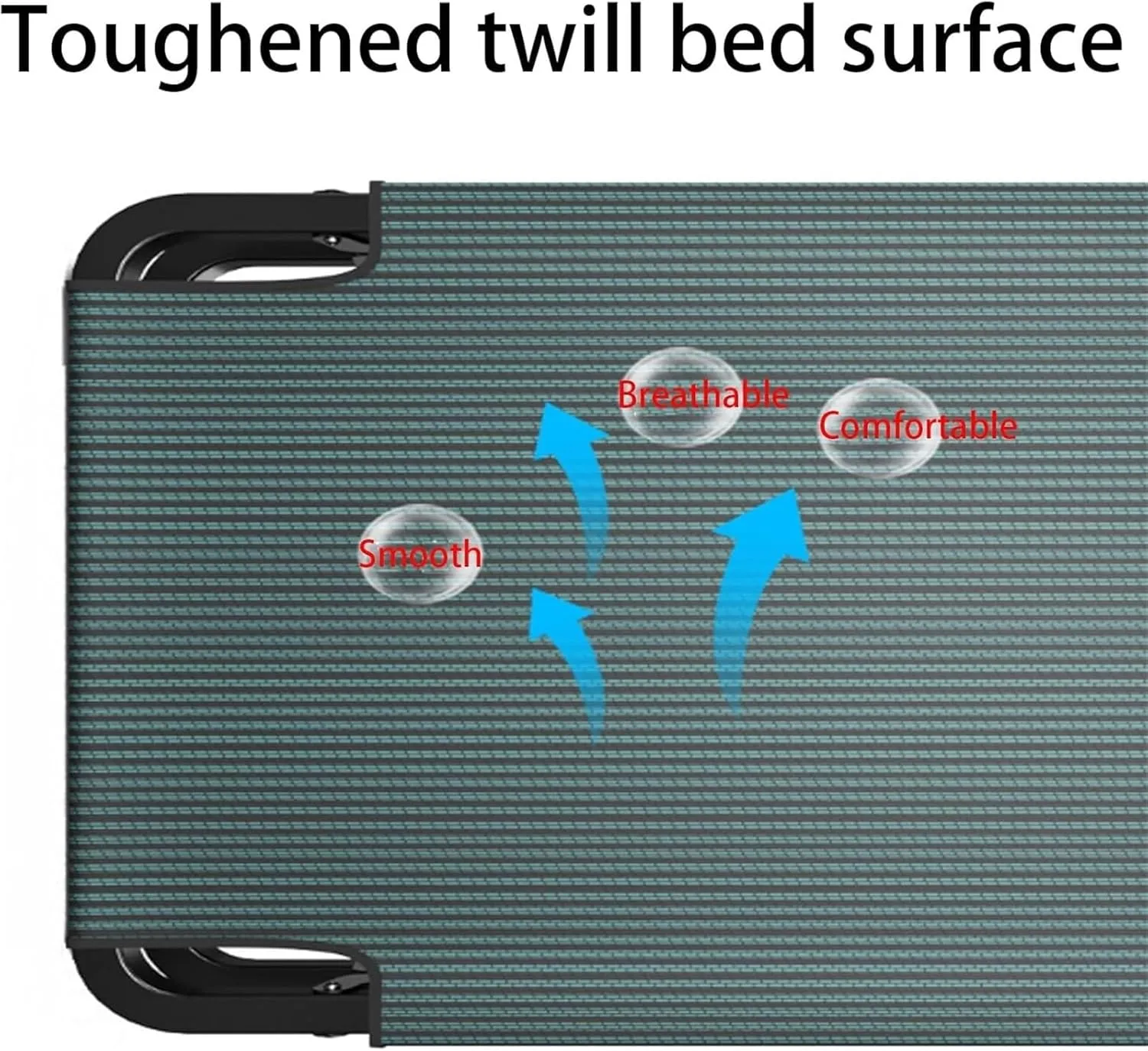 Folding Camping Cot,Camping Cot for Adults, Foldable Cot with Pillow Heavy Duty Cot Bed 440 Lbs 65cm Extra Wide Cots for Camping Bedroom Pool Patio
