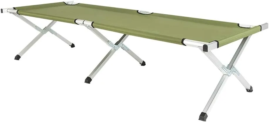 Folding Camping Cot,Portable Folding Camping Cot with Carrying Bag for Indoor & Outdoor Use – Ultra Lightweight, Comfortable, Heavy Duty Design Holds Adults & Kids Up to 300 Lbs