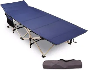 Folding Camping Cots for Adults Heavy Duty, 28" Extra Wide Sturdy Por