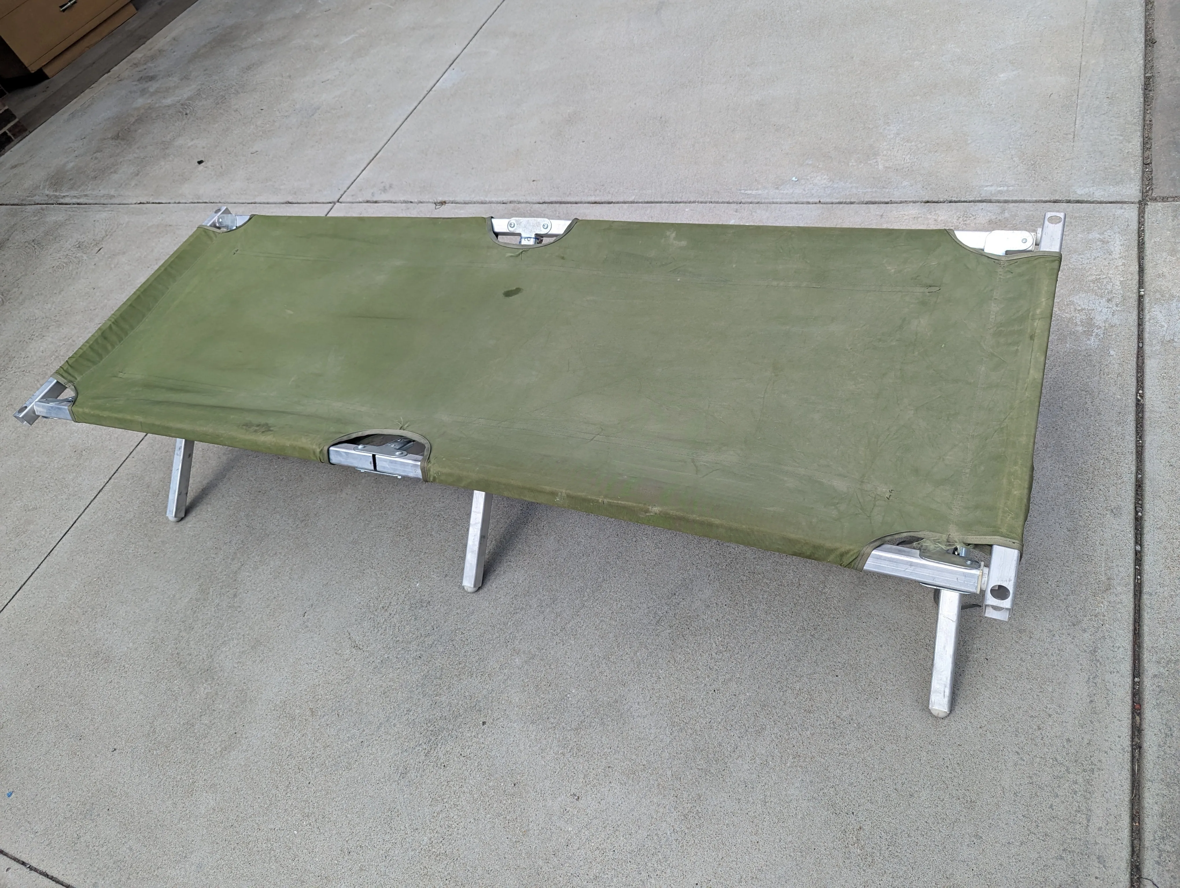 Folding Cot - Green