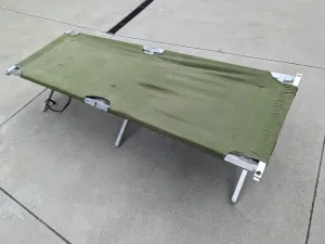 Folding Cot - Green