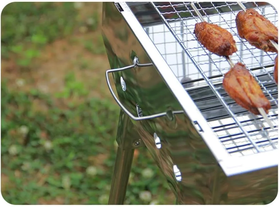 Folding Grill Frame for Smokeless Outdoor Stainless Steel Carbon Grill Grilling