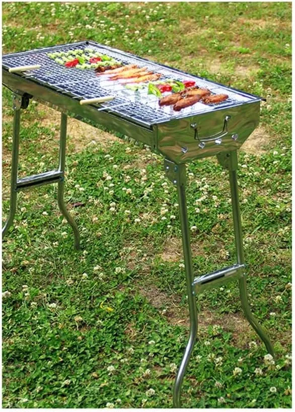 Folding Grill Frame for Smokeless Outdoor Stainless Steel Carbon Grill Grilling