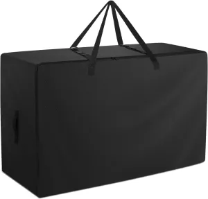 Folding Mattress Bag - 600D Oxford Cloth Heavy Duty Carry Case for Tri-Fold Guest Bed Mattress (Fits 4" Narrow Twin & Cot Mattress, Black)