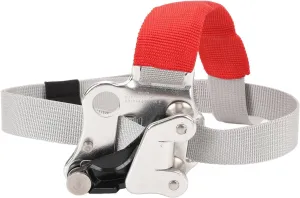 Foot Ascender Stainless Steel Spurs, Reverse Buckle with Automatic Mud Drainage Grooves Pulley System for Climbing