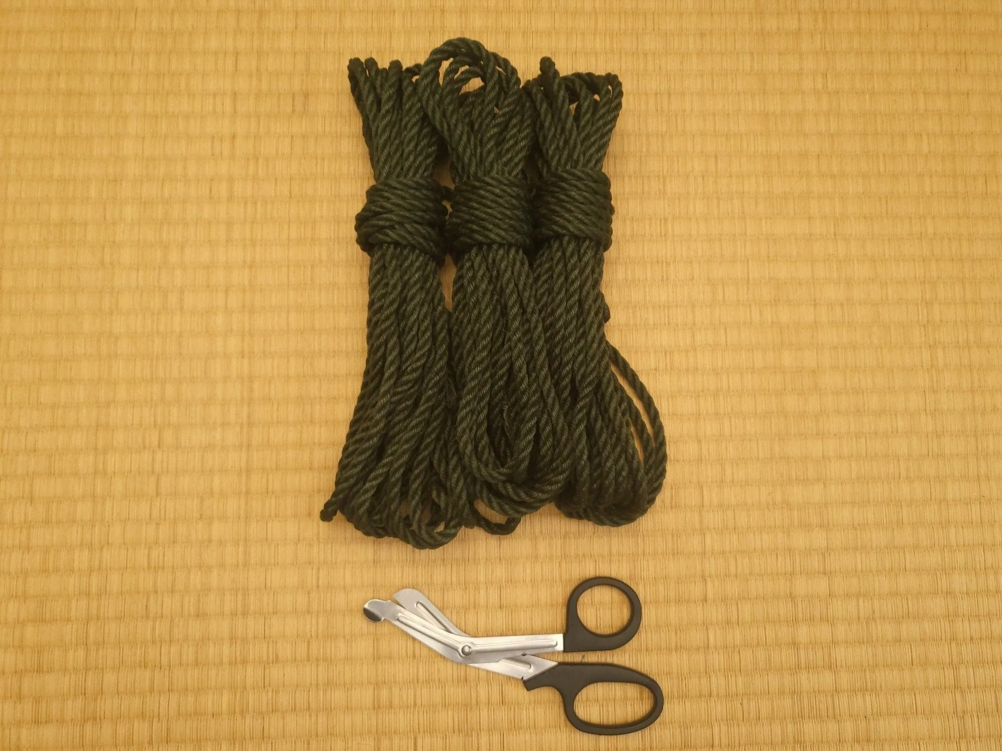 Forest Green - Fully treated jute shibari bondage rope.
