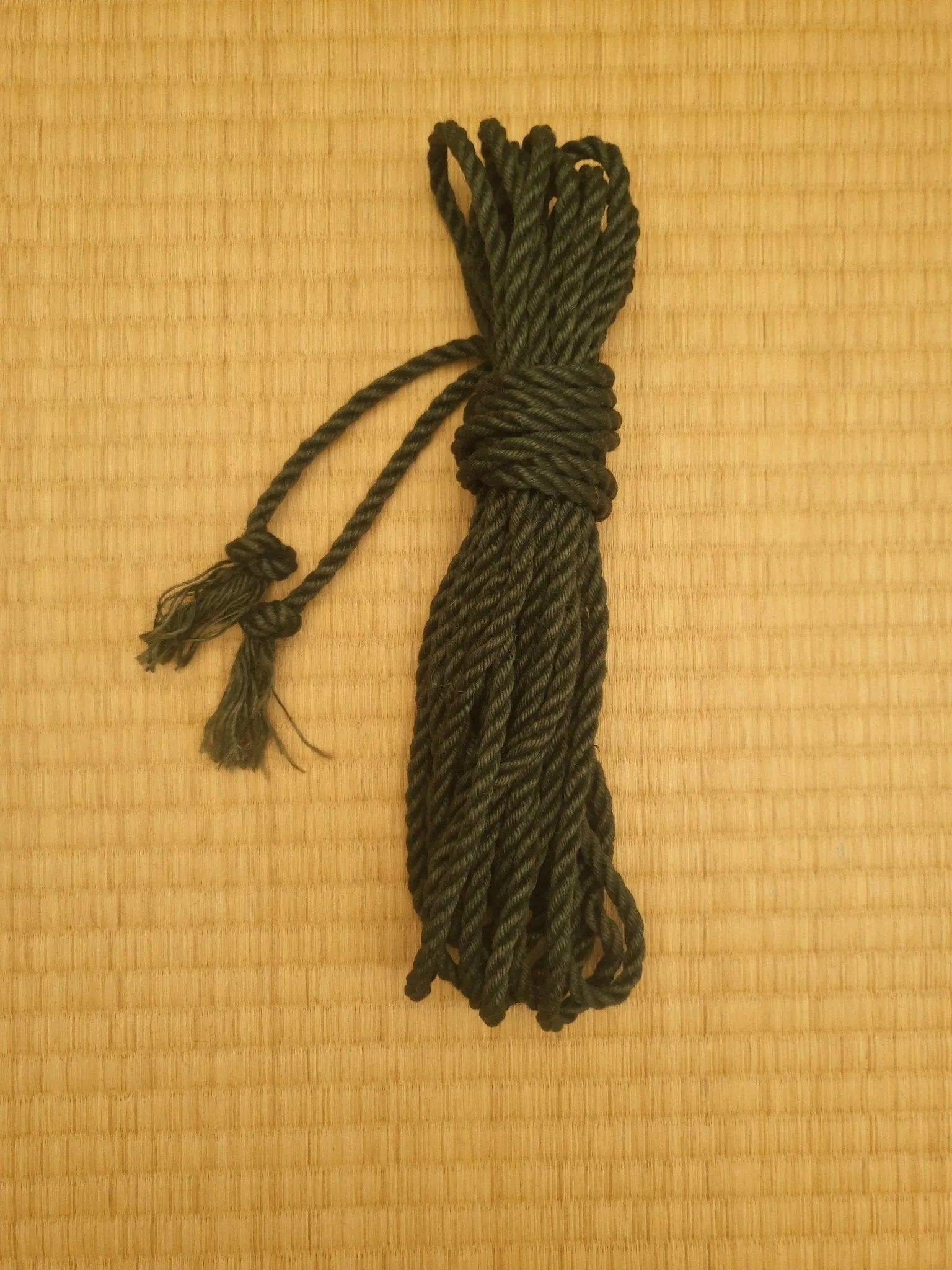 Forest Green - Fully treated jute shibari bondage rope.