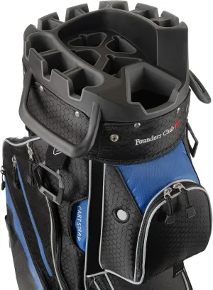 Founders Club 4th Generation Club Lock Organizer Golf Cart Bag for Men with 14 Way Anti Rattle Divider Top- Free Snap On Rain Hood-Full Length Dividers